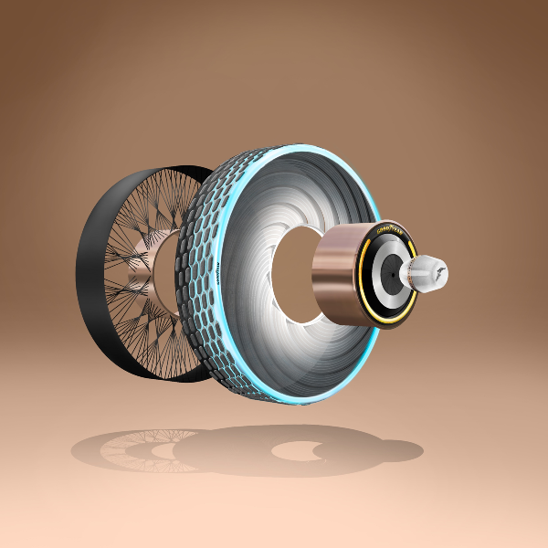 Goodyear presenta il pneumatico che si rigenera - image goodyear-trecharge on https://motori.net