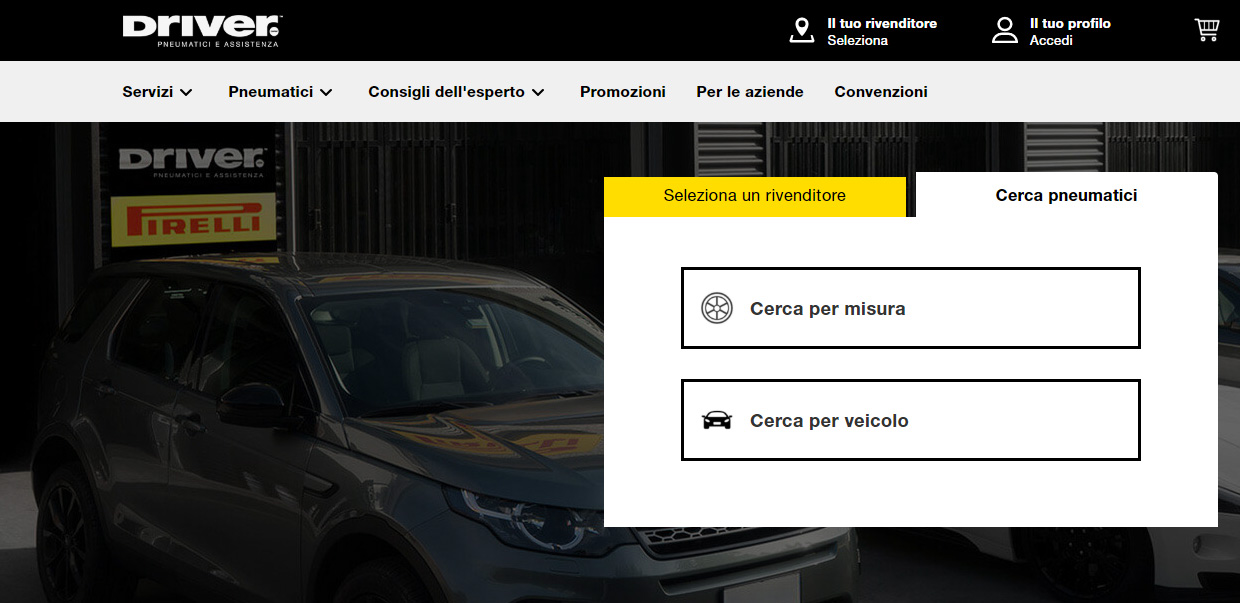 Cambio pneumatici con un click - image driver-shopping-window on https://motori.net