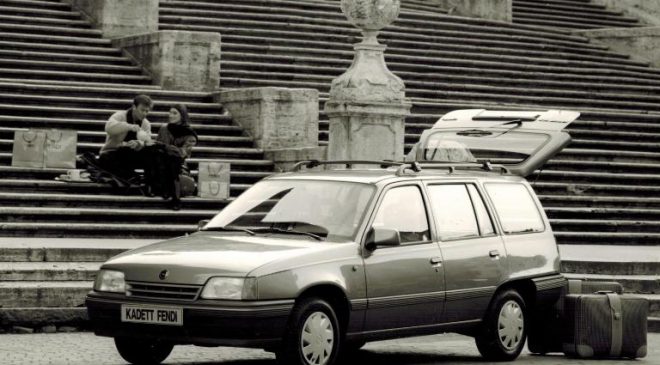 Tutti i nomi delle station wagon Opel - image 1991-Opel-Kadett-E-SW-Fendi-660x365 on https://motori.net
