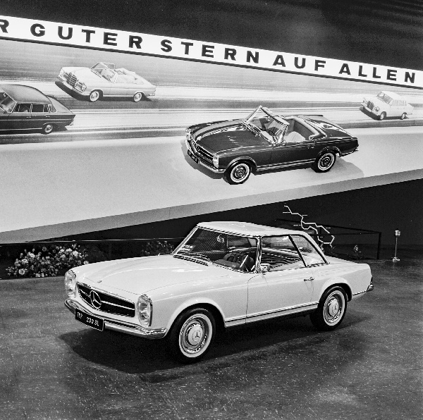 Pneumatici M+S: i chiarimenti di Assogomma - image 1963-Francoforte-Mercedes-230-SL on https://motori.net