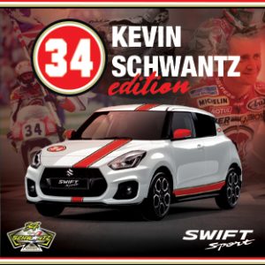 Un’esclusiva Swift Sport Hybrid dedicata a Kevin Schwantz