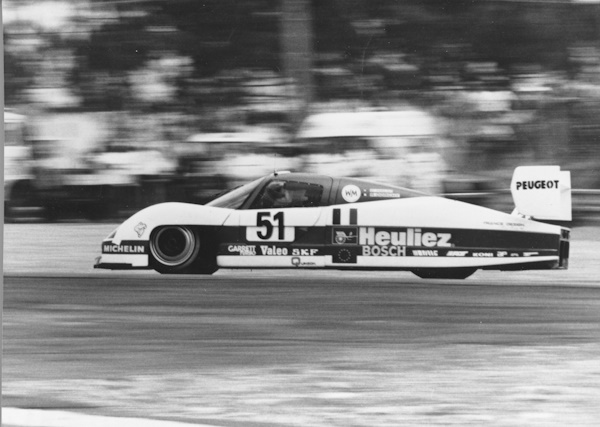 Ad oltre 400 km/h con un V6 Peugeot - image 1988-Le-Mans-WM-Heuliez on https://motori.net